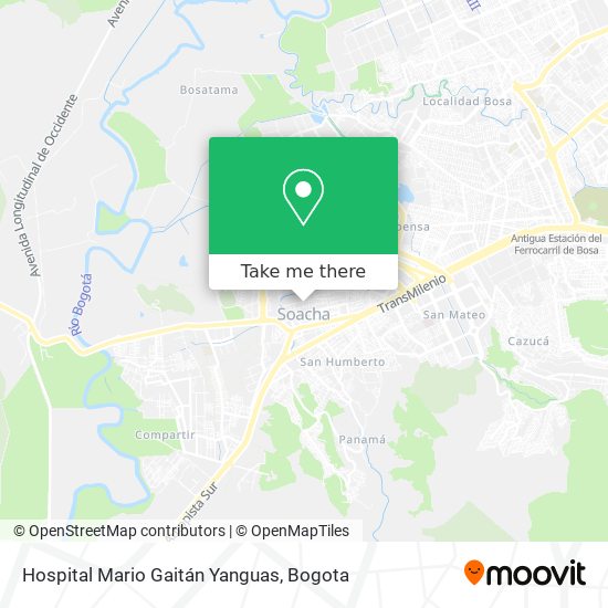 Hospital Mario Gaitán Yanguas map