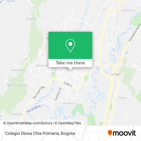Mapa de Colegio Diosa Chia Primaria