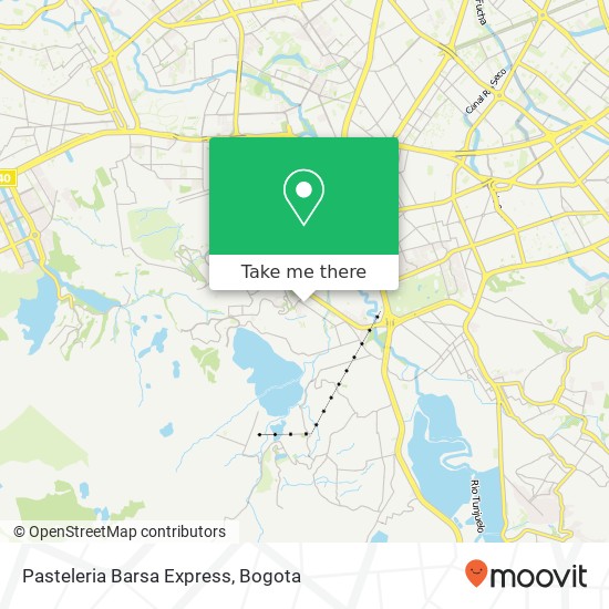 Mapa de Pasteleria Barsa Express