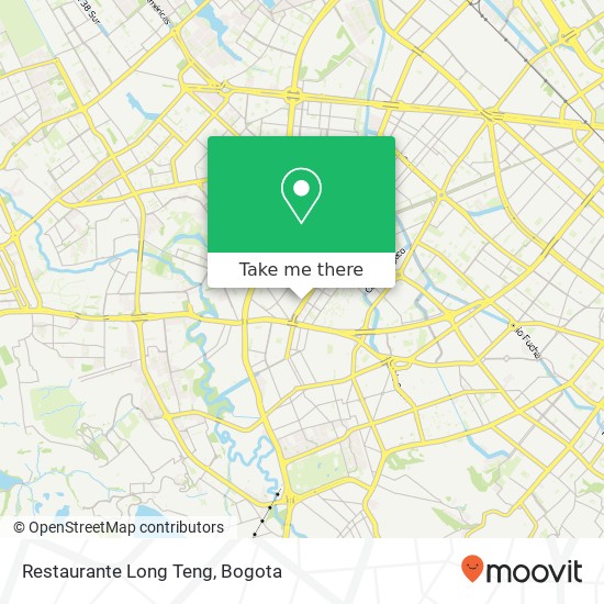 Mapa de Restaurante Long Teng