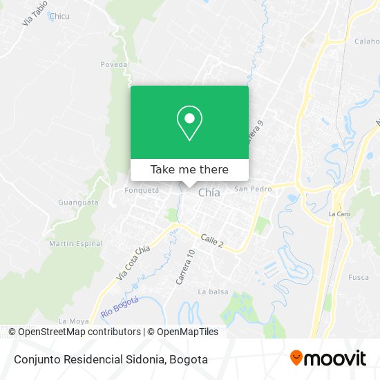 Mapa de Conjunto Residencial Sidonia