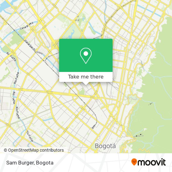 Sam Burger map