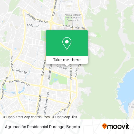 Agrupación Residencial Durango map