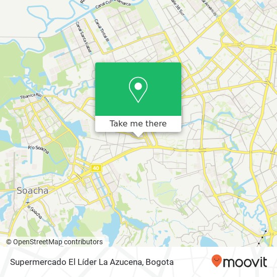 Supermercado El Líder La Azucena map