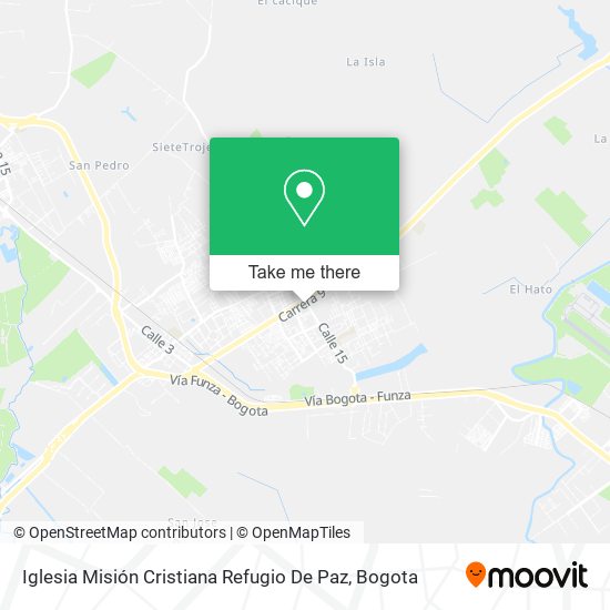 Iglesia Misión Cristiana Refugio De Paz map
