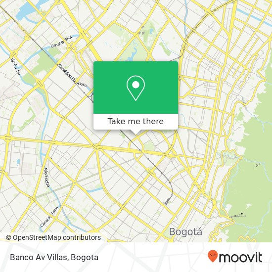 Banco Av Villas map