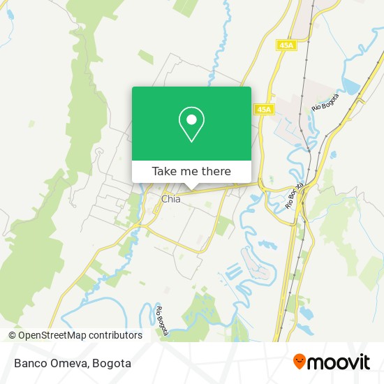 Banco Omeva map