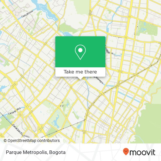 Parque Metropolis map