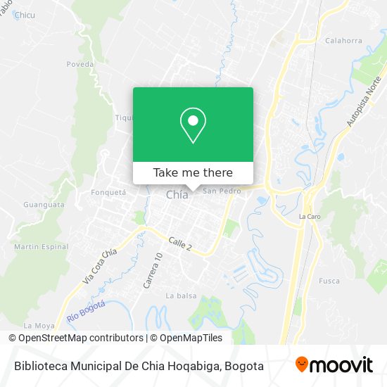 Biblioteca Municipal De Chia Hoqabiga map
