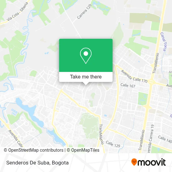 Senderos De Suba map