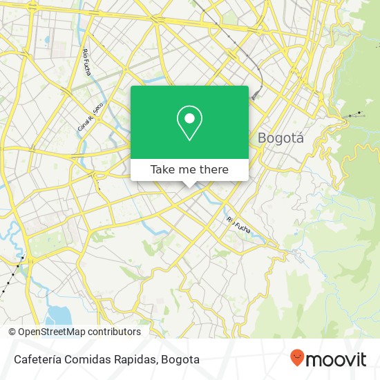 Cafetería Comidas Rapidas map