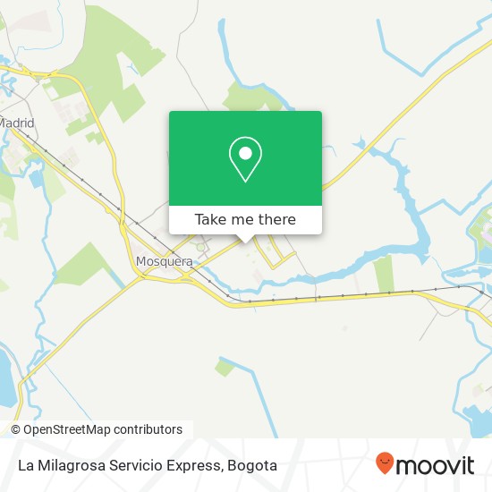 Mapa de La Milagrosa Servicio Express