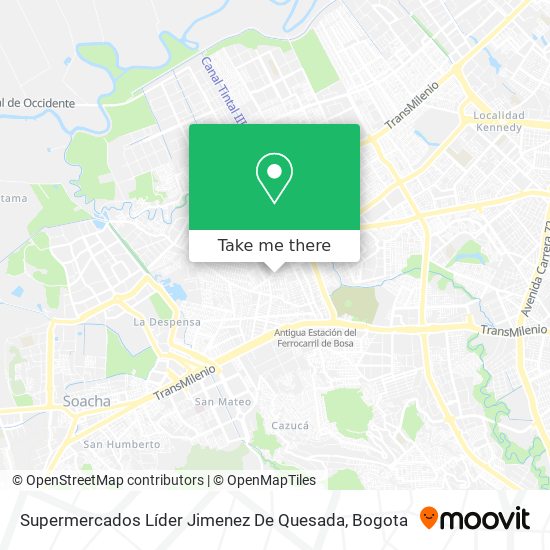 Supermercados Líder Jimenez De Quesada map
