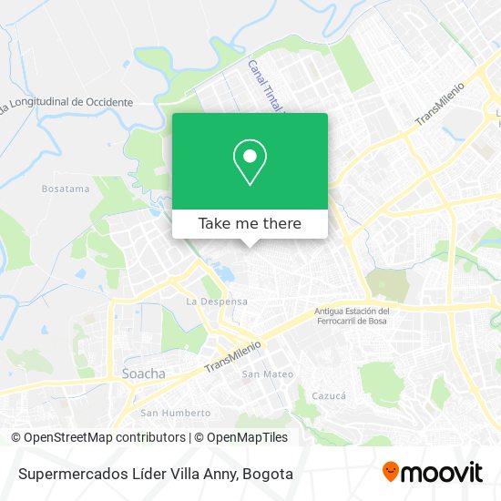 Supermercados Líder Villa Anny map