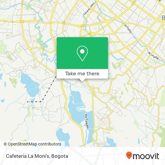 Cafeteria La Moni's map