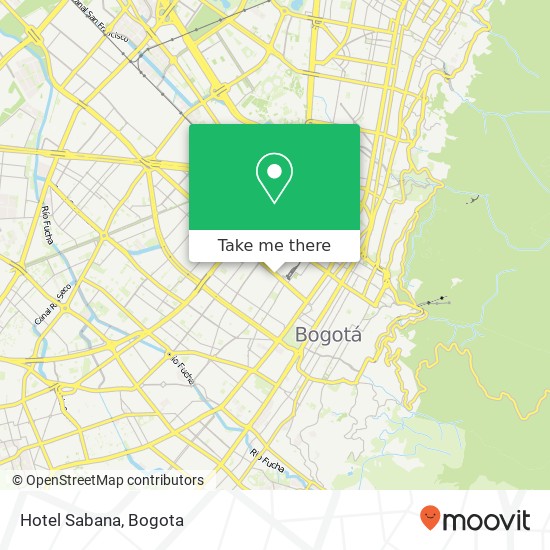 Hotel Sabana map