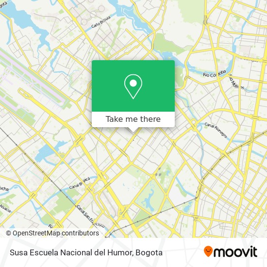 Susa Escuela Nacional del Humor map