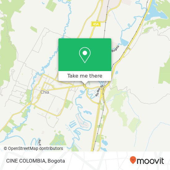 CINE COLOMBIA map