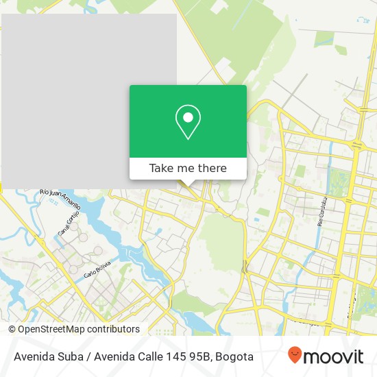 Avenida Suba / Avenida Calle 145 95B map
