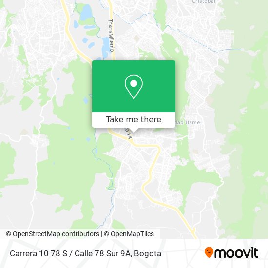 Carrera 10 78 S / Calle 78 Sur 9A map