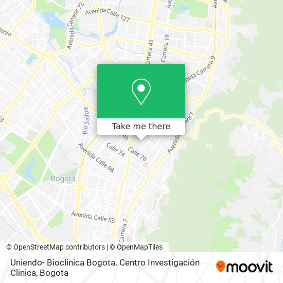 Uniendo- Bioclinica Bogota. Centro Investigación Clinica map