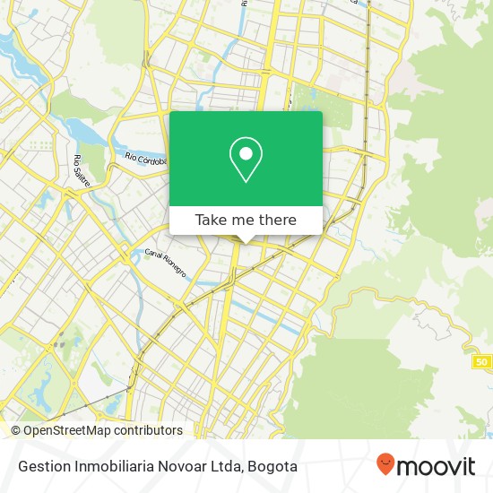 Mapa de Gestion Inmobiliaria Novoar Ltda