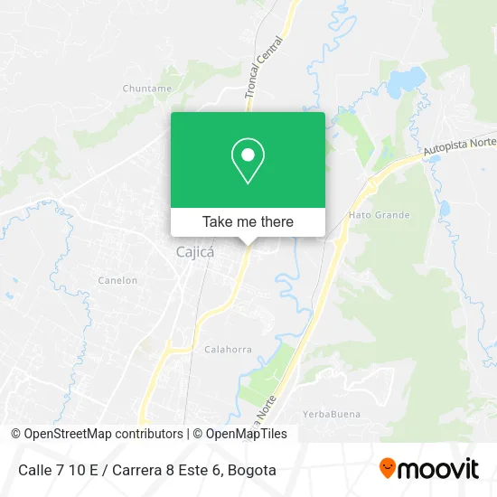 Mapa de Calle 7 10 E / Carrera 8 Este 6