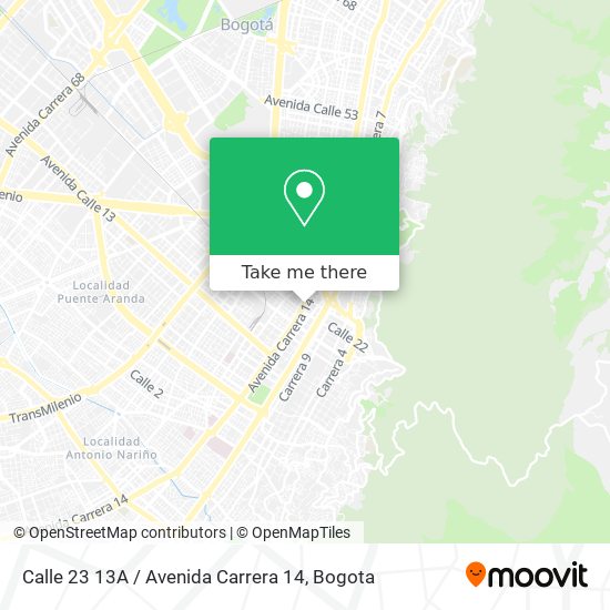 Calle 23 13A / Avenida Carrera 14 map