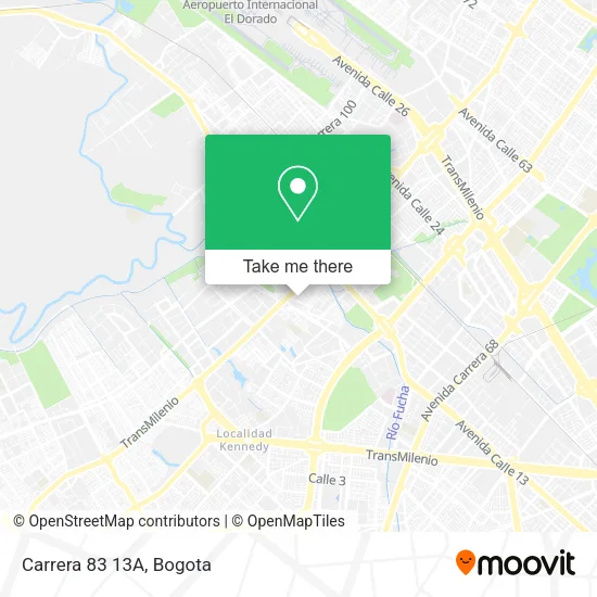 Carrera 83 13A map