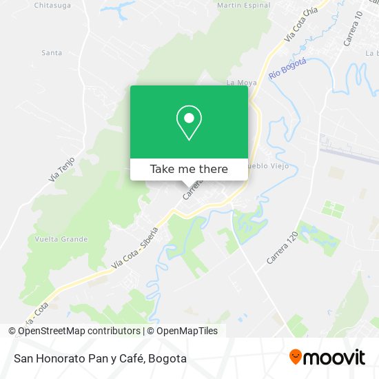 San Honorato Pan y Café map