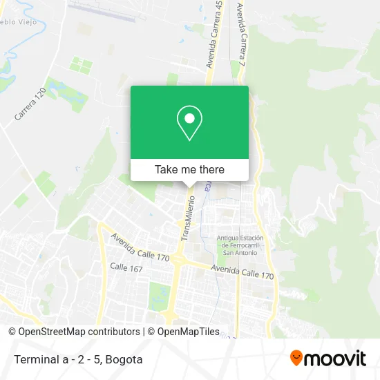 Terminal a - 2 - 5 map