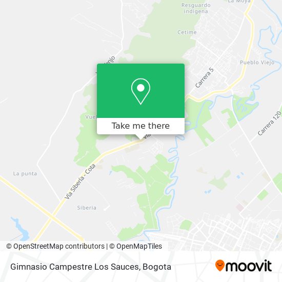 Gimnasio Campestre Los Sauces map