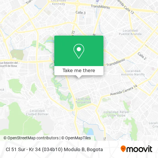 Cl 51 Sur - Kr 34 (034b10) Modulo B map