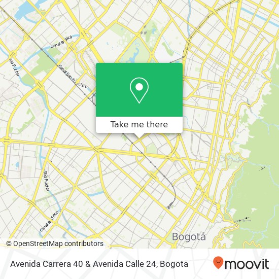 Avenida Carrera 40 & Avenida Calle 24 map