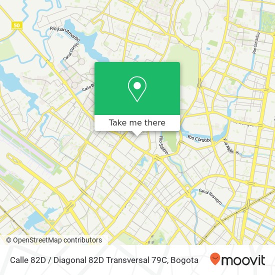 Calle 82D / Diagonal 82D Transversal 79C map