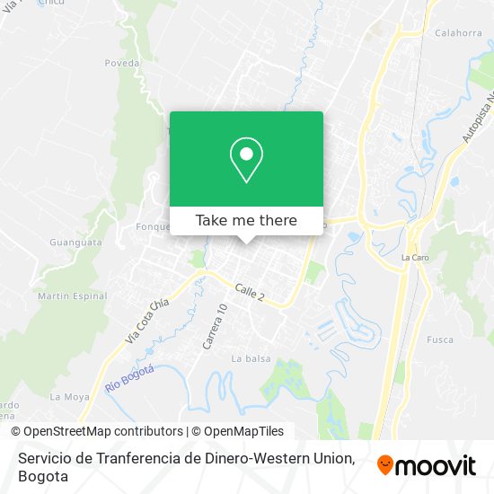 Servicio de Tranferencia de Dinero-Western Union map