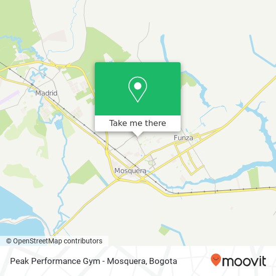 Peak Performance Gym - Mosquera map