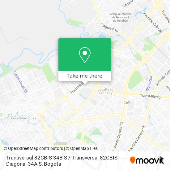 Transversal 82CBIS 34B S / Transversal 82CBIS Diagonal 34A S map