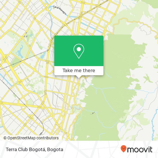 Mapa de Terra Club Bogotá