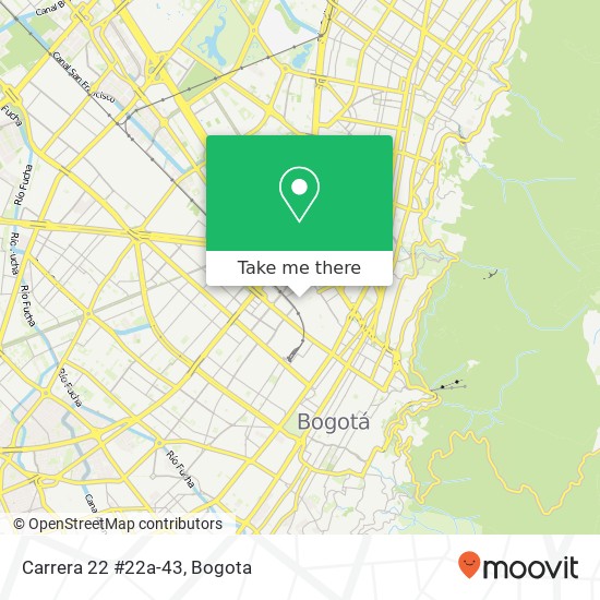 Mapa de Carrera 22 #22a-43