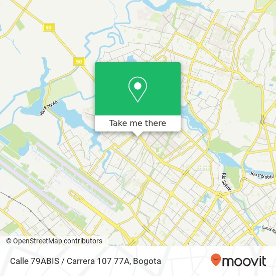 Calle 79ABIS / Carrera 107 77A map