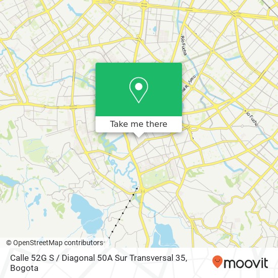 Calle 52G S / Diagonal 50A Sur Transversal 35 map