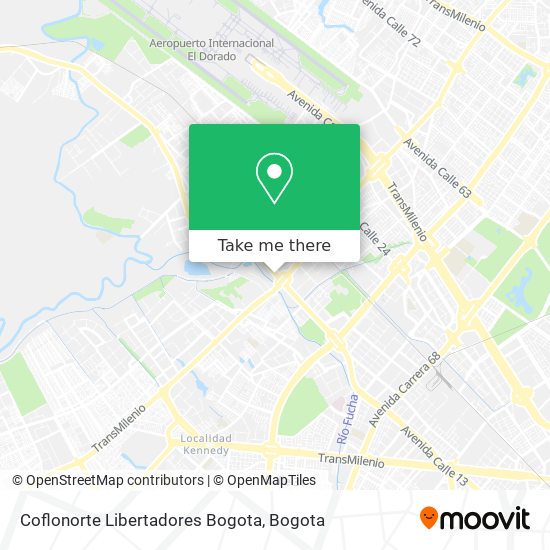Coflonorte Libertadores Bogota map