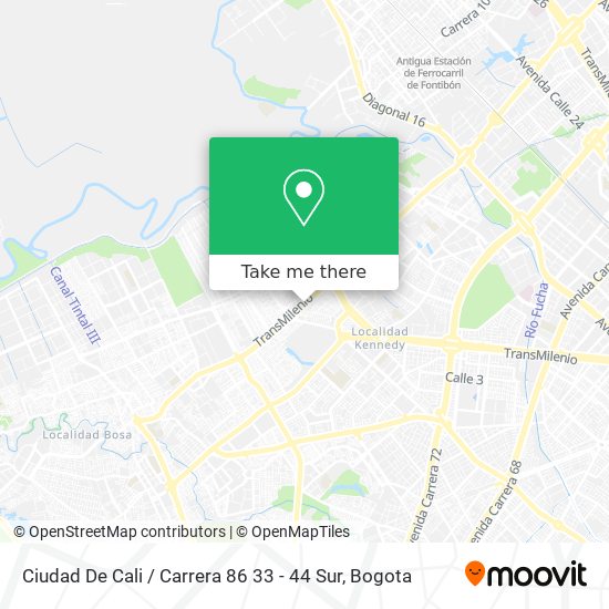 Ciudad De Cali / Carrera 86 33 - 44 Sur map