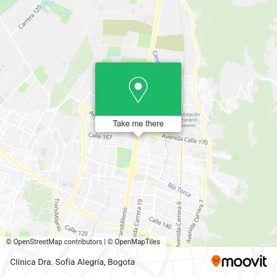 Clínica Dra. Sofía Alegría map