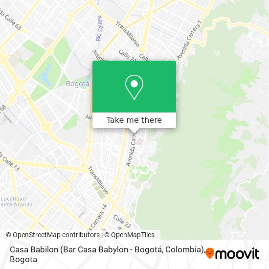 Mapa de Casa Babilon (Bar Casa Babylon - Bogotá, Colombia)