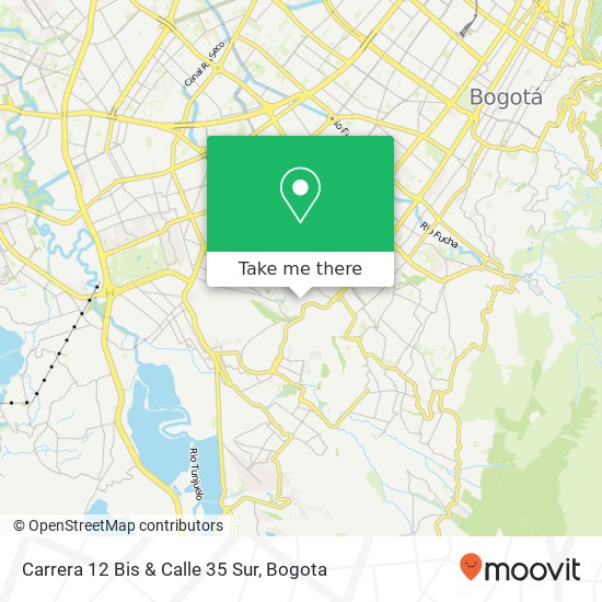 Mapa de Carrera 12 Bis & Calle 35 Sur
