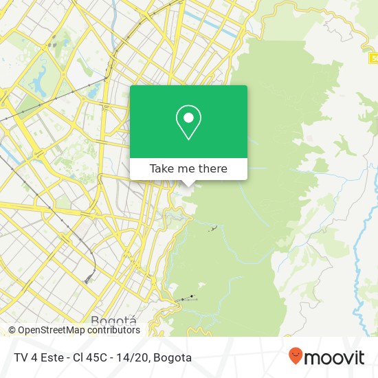 TV 4 Este - Cl 45C - 14/20 map