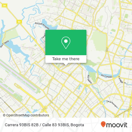 Carrera 93BIS 82B / Calle 83 93BIS map