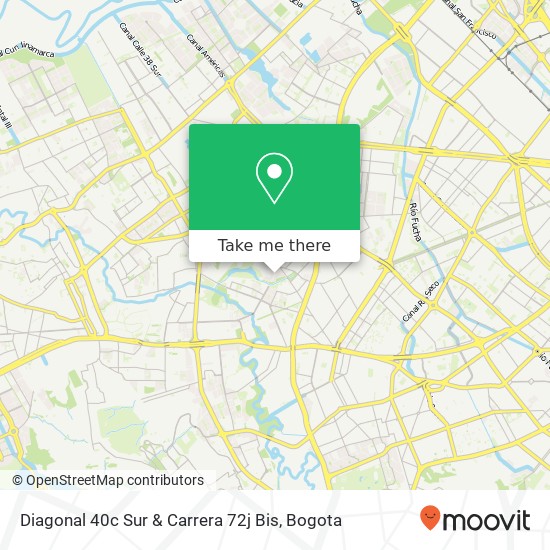 Mapa de Diagonal 40c Sur & Carrera 72j Bis